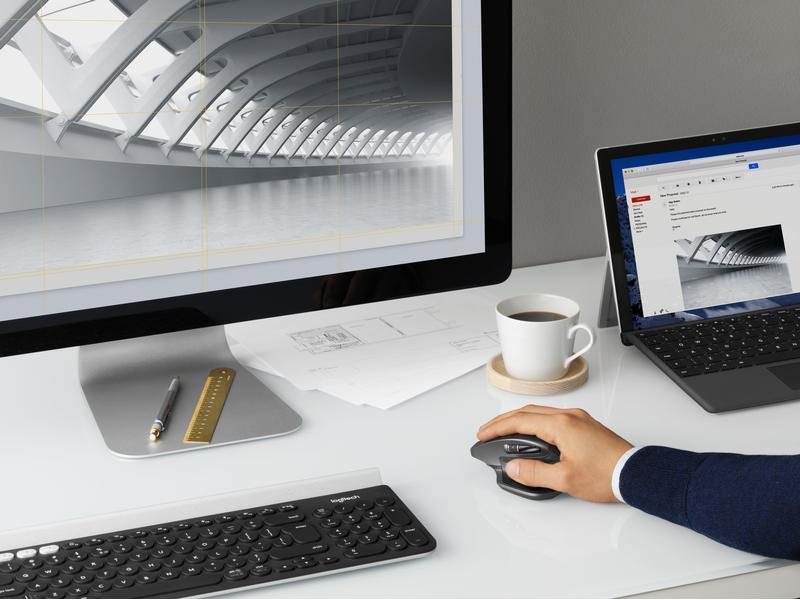 Logitech Maus MX Master 2S graphite Präzisionsmaus mit «Logitech Flow»-Technologie