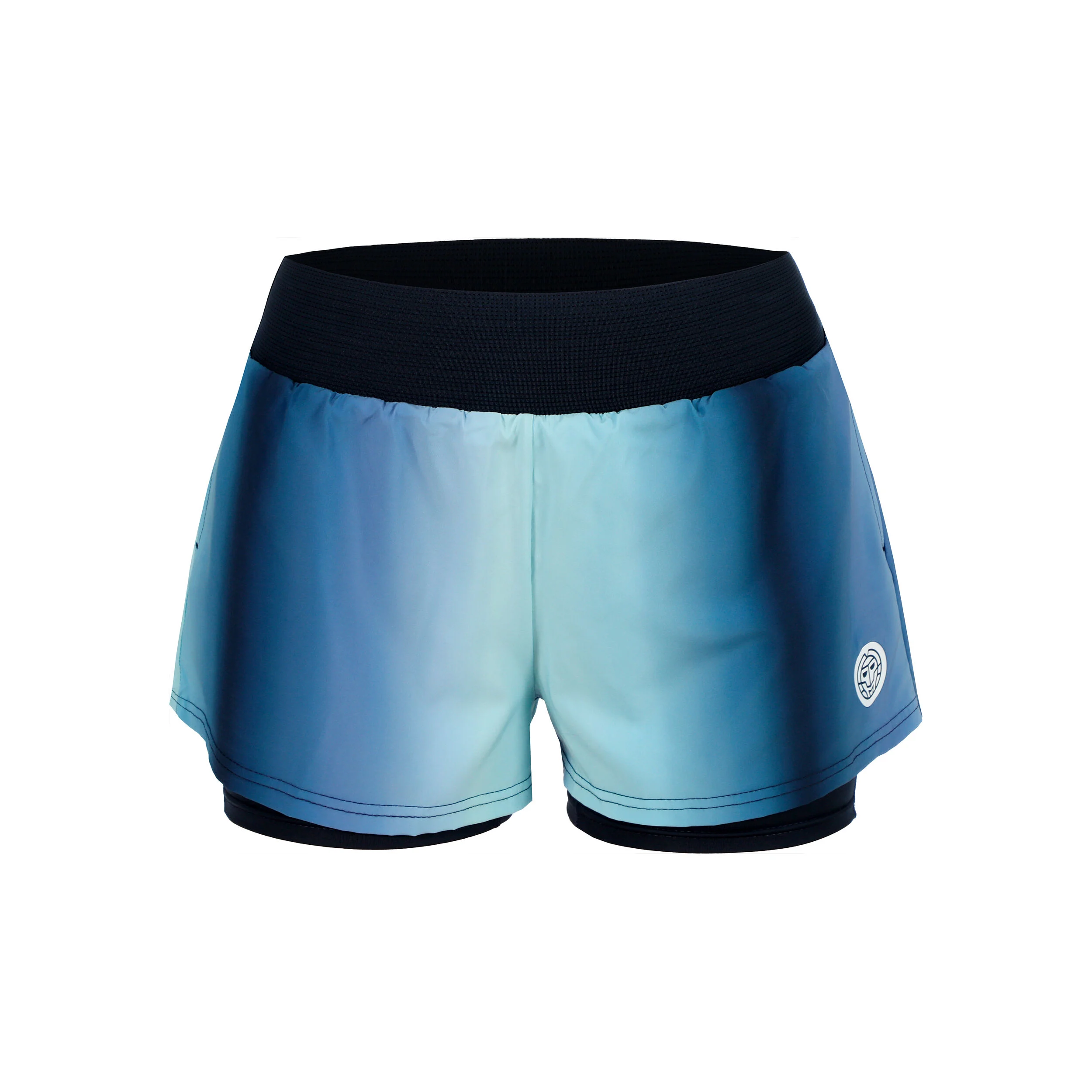 BIDI BADU Spectrum 2In1 Printed Shorts Femmes - Bleu Foncé , Bleu Clair