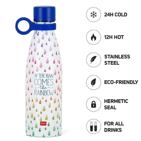 Legami Thermoflasche 500 ml - Hot&Cold After Rain