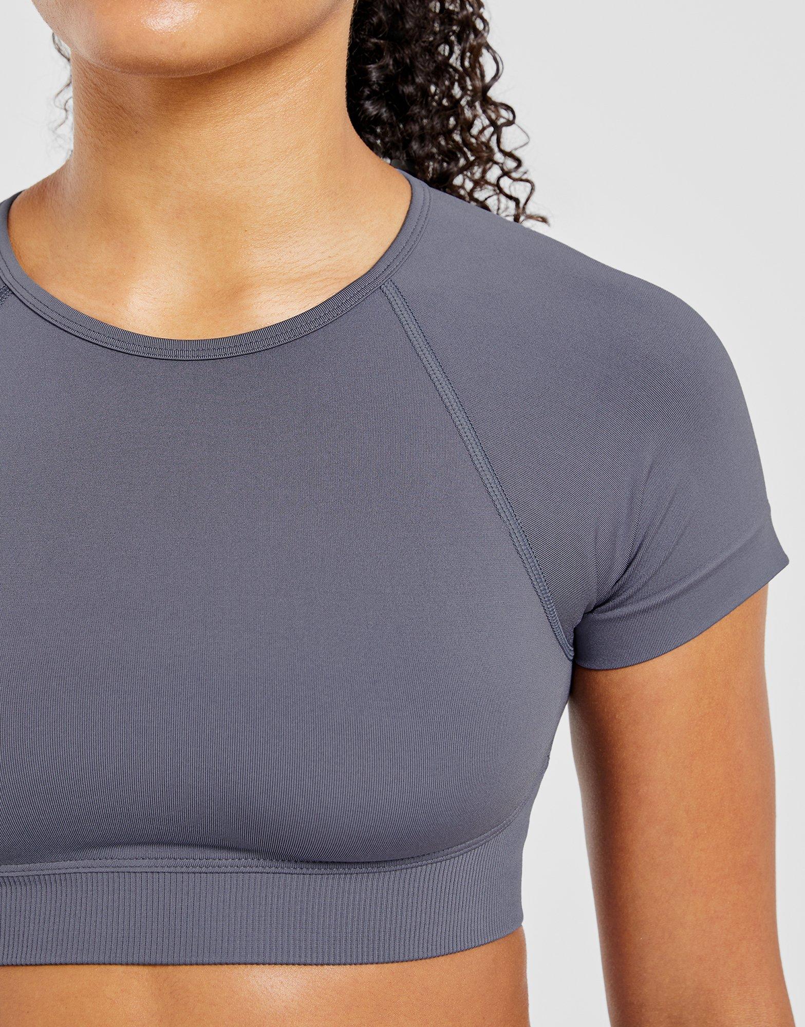 AYBL Crop Top Manches Courtes Adapt Seamless Femme