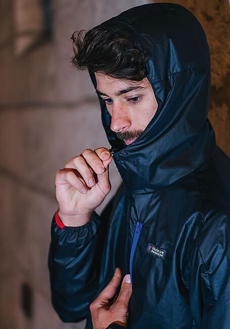 COUREUR DU DIMANCHE - VESTE COUPE-VENT TRICOLORE M