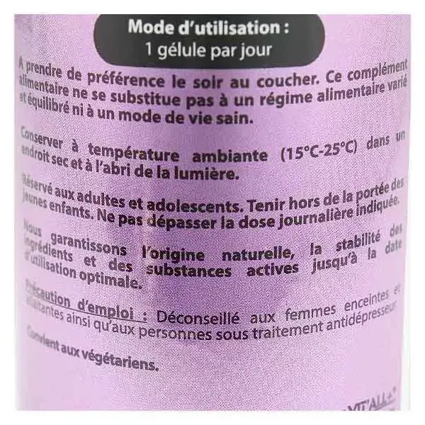 Vit'all+ 5-HTP 50mg 60 gélules végétales