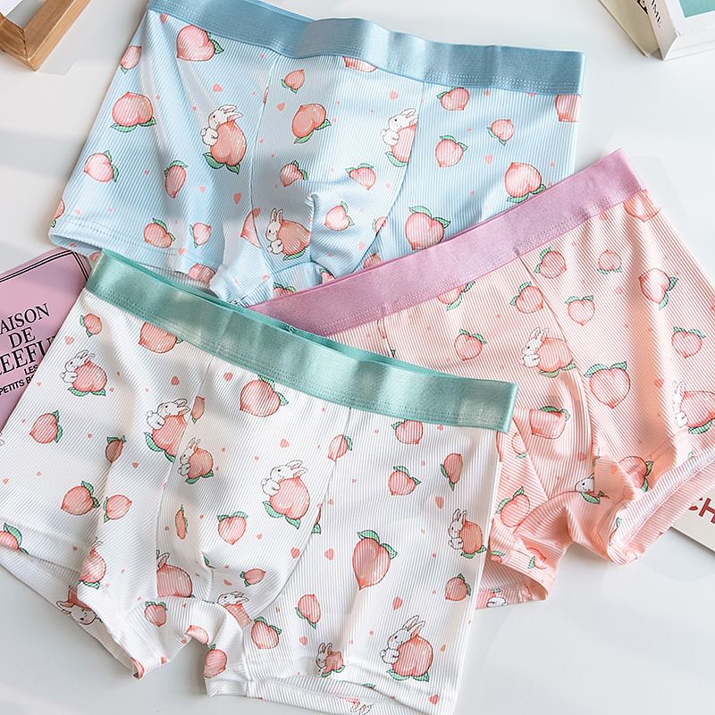 Pancherry - Cartoon Print Boxershorts / Set