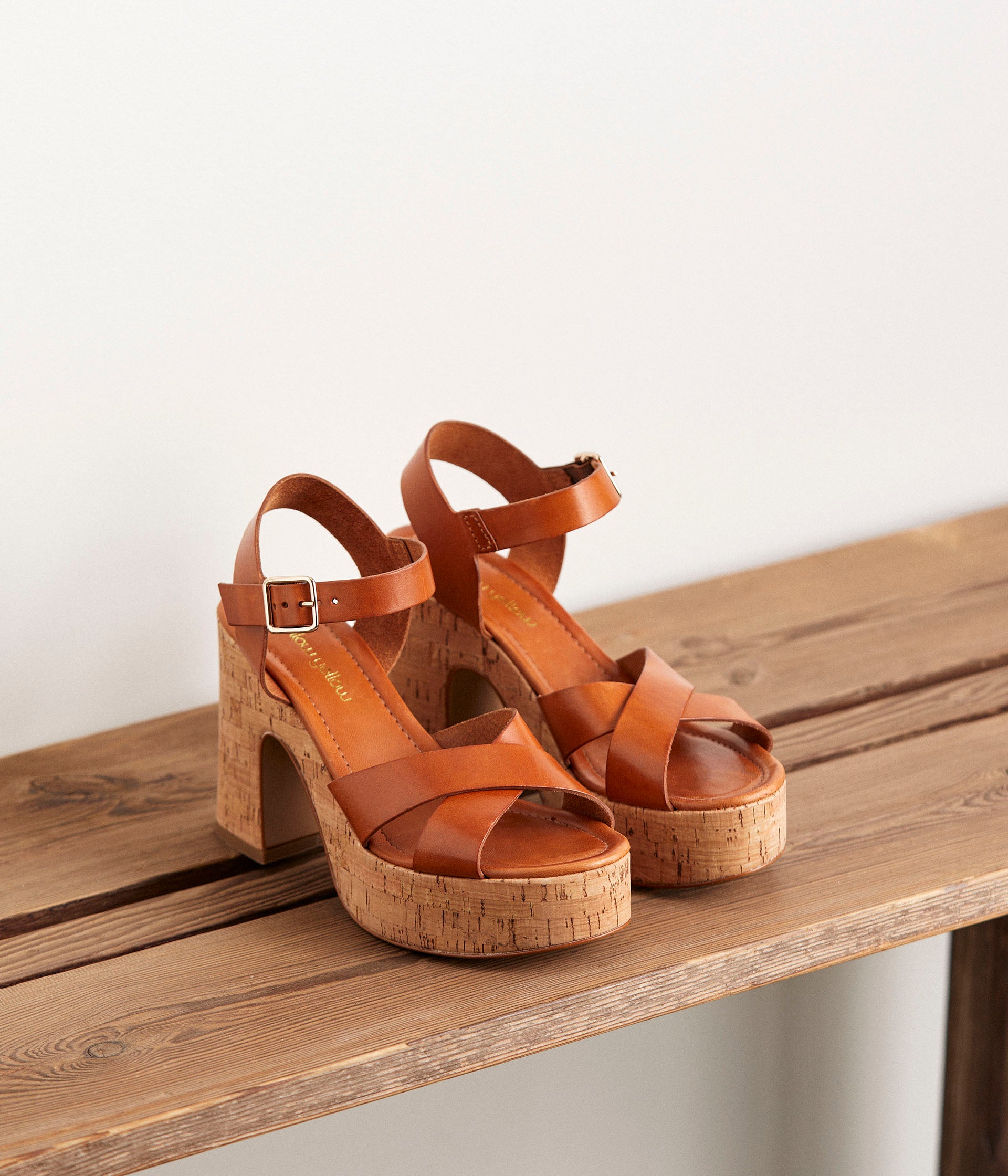 Sandales camel Sienna