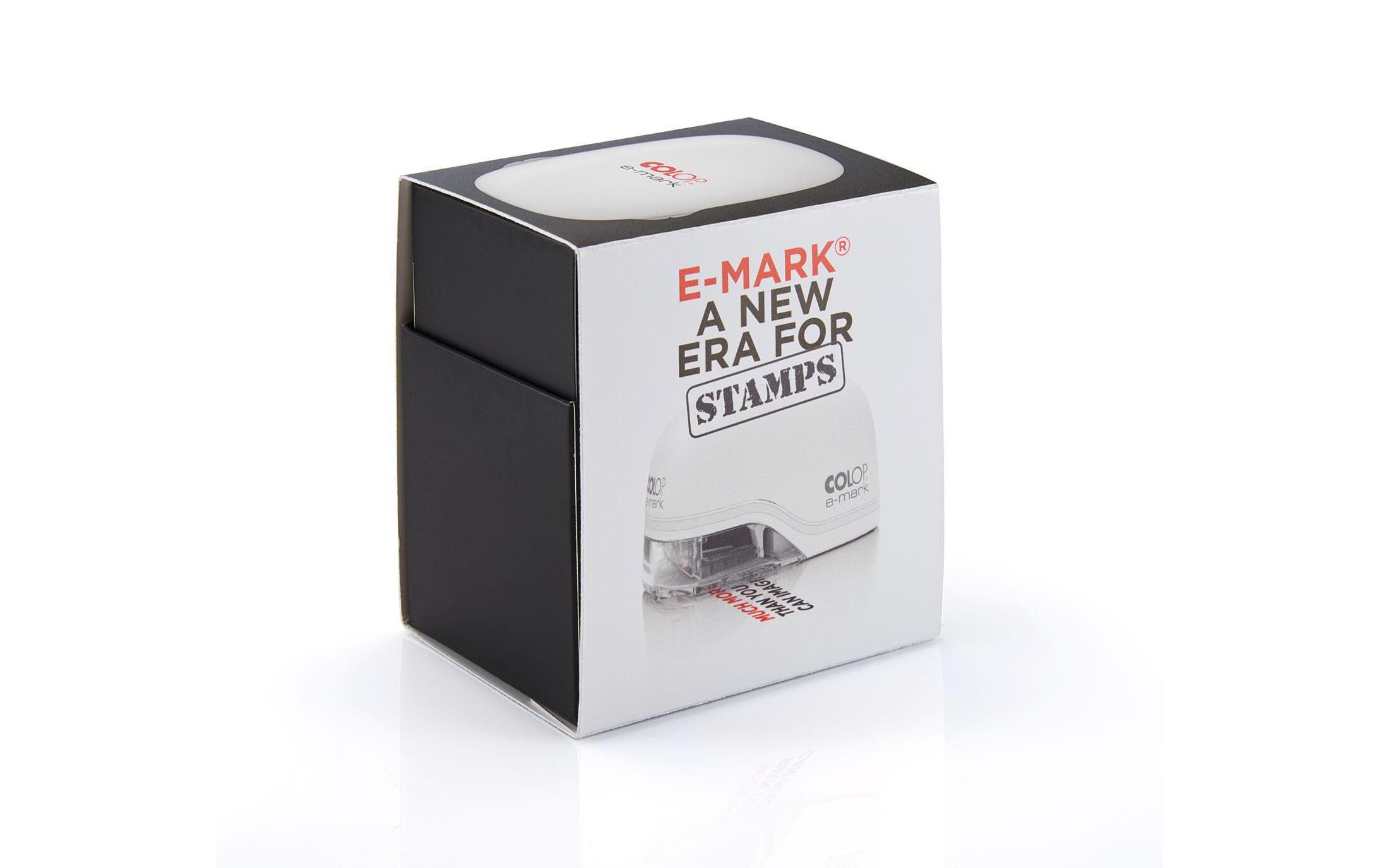 Beschriftungsgerät COLOP e-mark Weiss<br>Colop e-mark – Eine neue Ära für Stempel