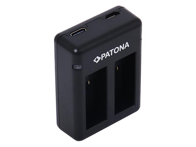 Patona Ladegerät Dual USB – GoPro HERO 9/10/11/12 USB-Dual-Ladegerät für die GoPro HERO9 Akkus
