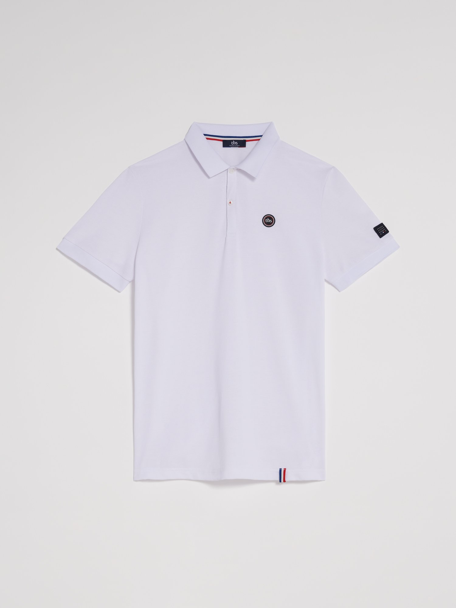 Polo Homme Fabriqué en France Coton Blanc