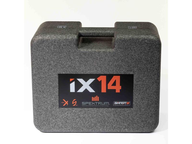 Spektrum Fernsteuerung iX14 DSMX 14 Kanal (nur Sender) Professioneller 14-Kanal Sender für Flugmodelle