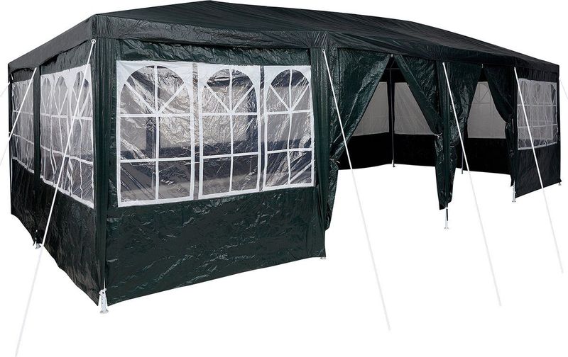 Feesttent - Groen - Waterdicht Polyethyleen - Voor 12 Personen