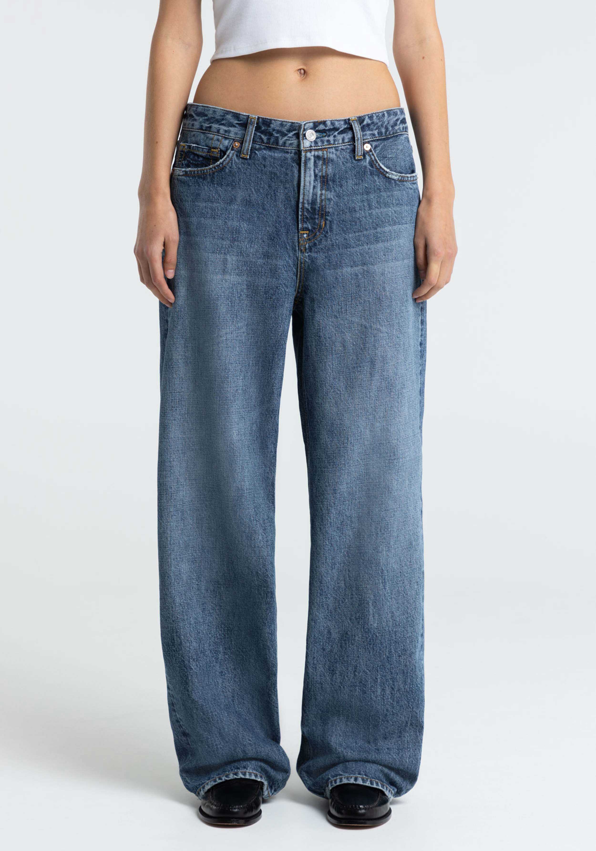 Kings Of Indigo Jeans Joan Ceky Blue Worn