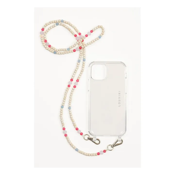 Louvini Cordon perle de bois Arielle | Rose