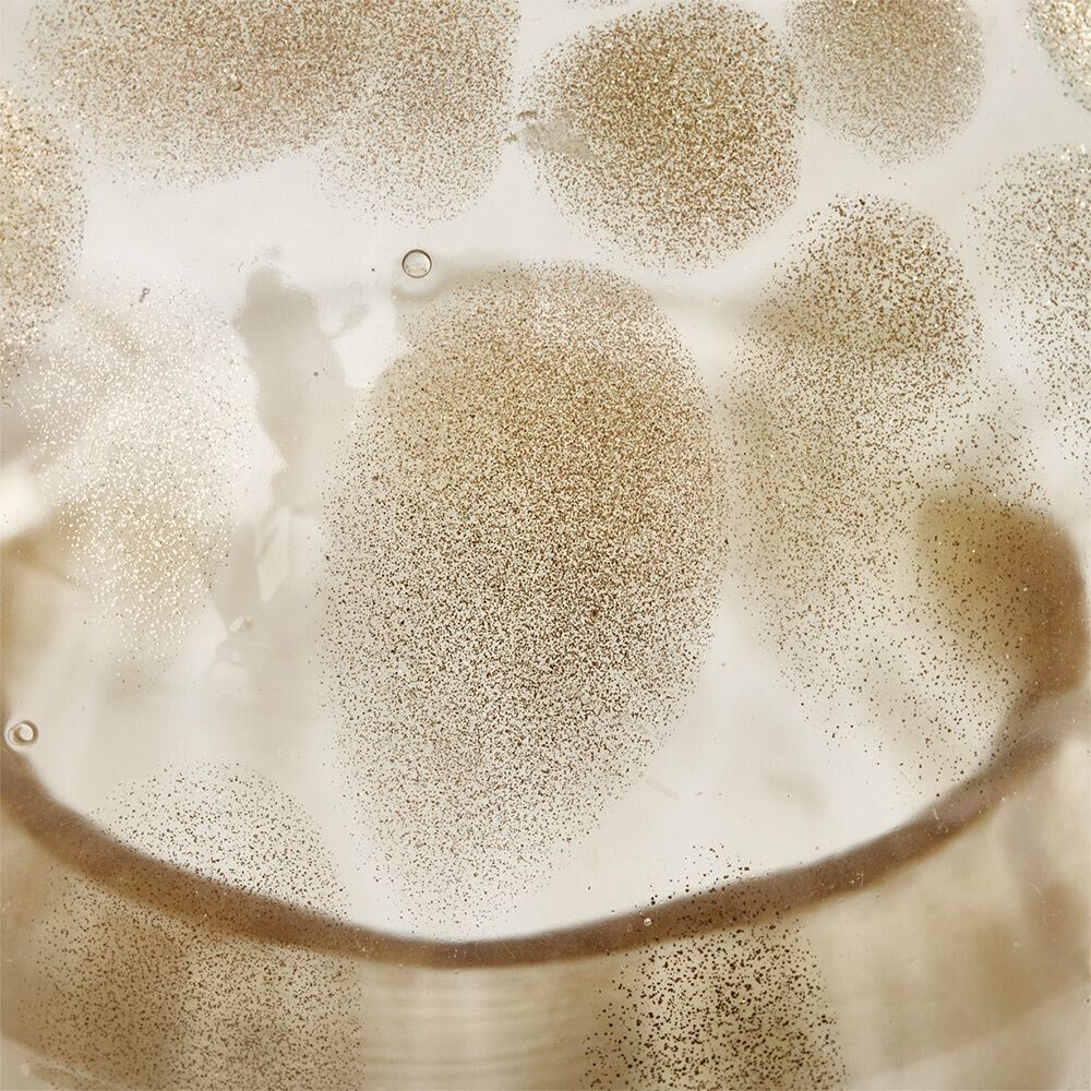 Champignon en verre transparent marron