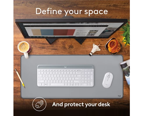 Logitech Desk Mat Studio Series - Mid Grey