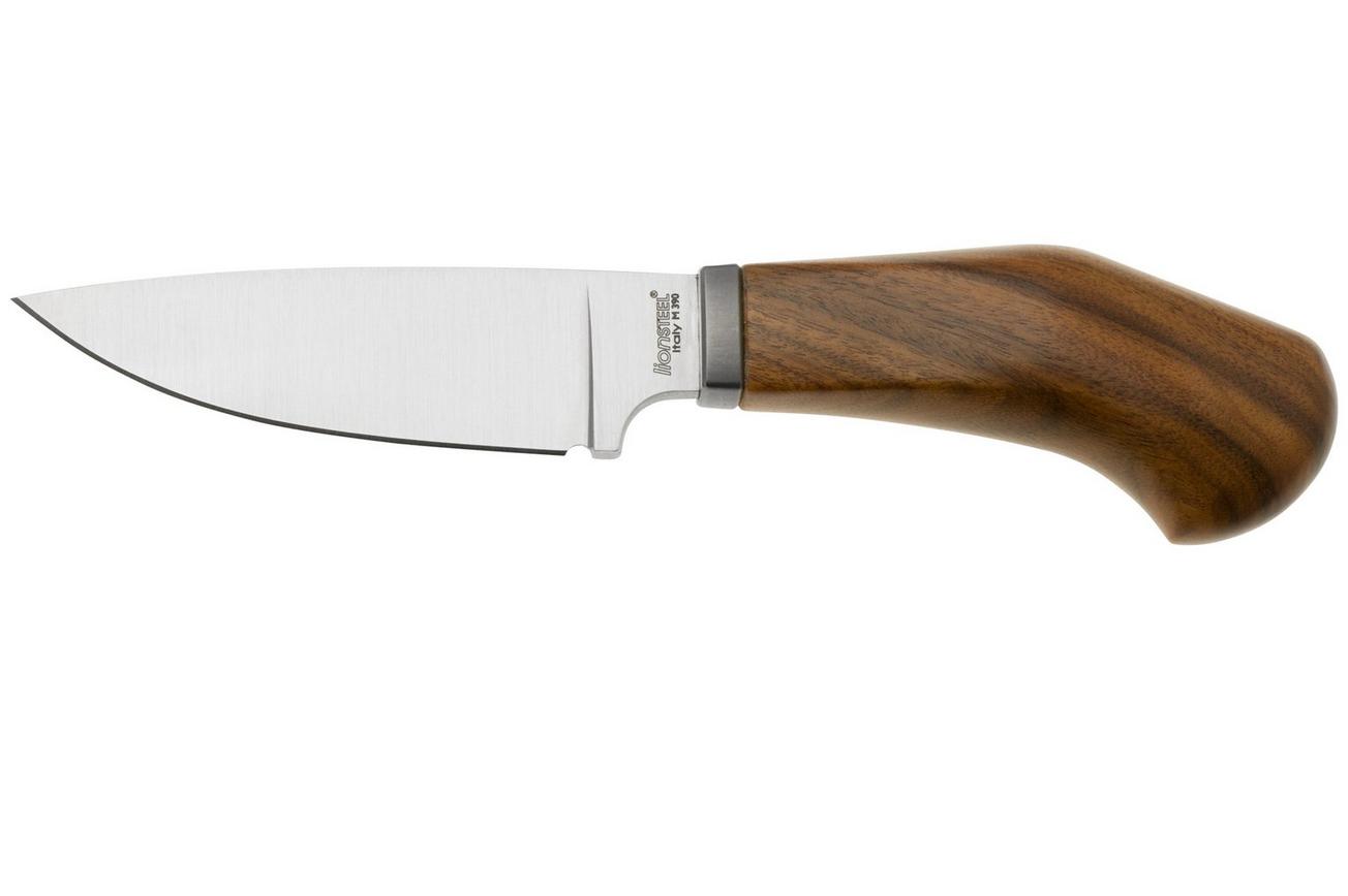 LionSteel Willy WL1-ST, M390 Droppoint Santos Wood, vaststaand mes