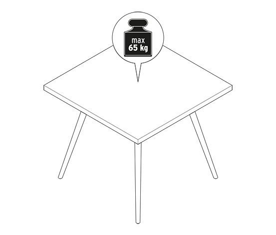 Dining-Tisch mit Beton-Tischplatte