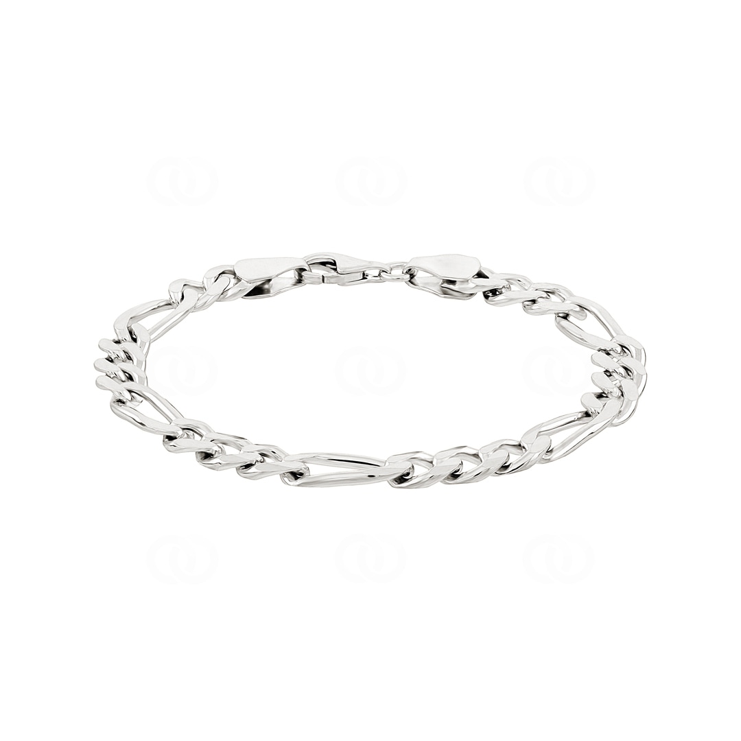Figaroarmband 925 Silber 6.3mm