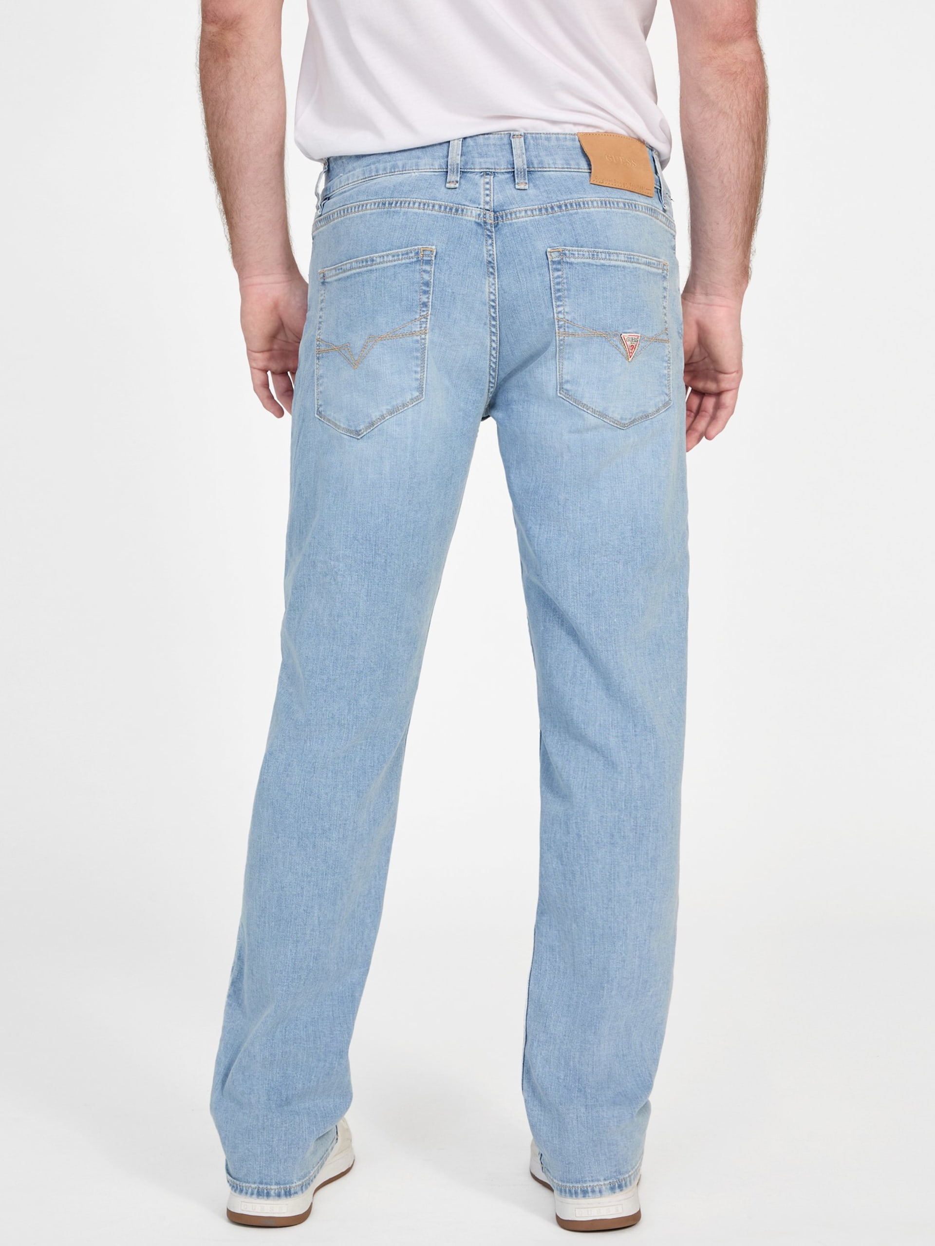 Calça jeans reta slim fit da Eco Angels