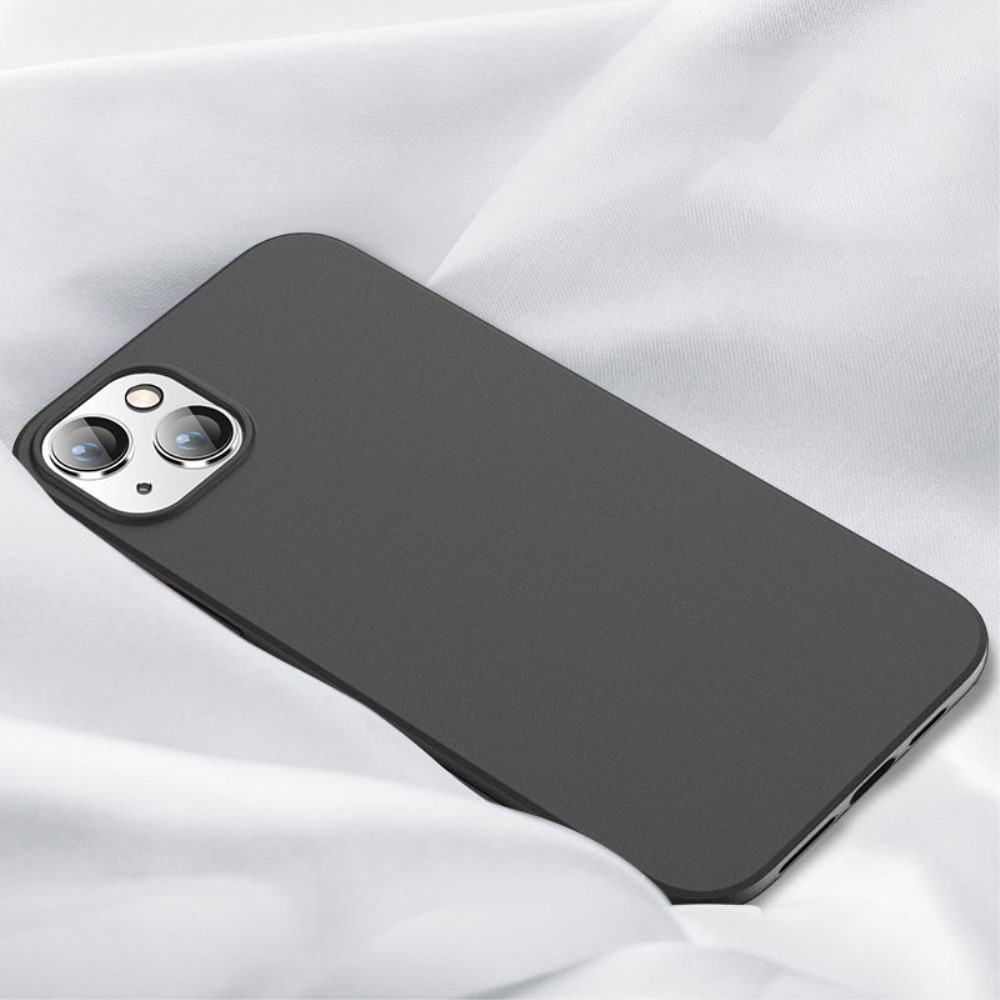 iPhone 15 Gummi Case Hülle Ultra Thin - Schwarz