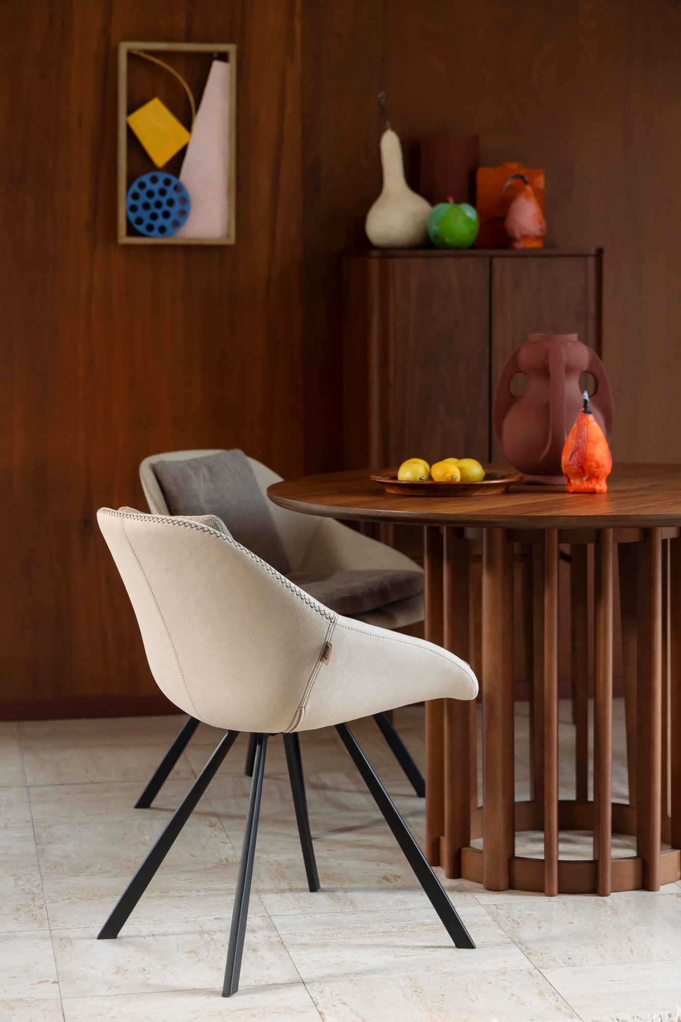 Eetkamerstoel Wakefield beige - set van 2