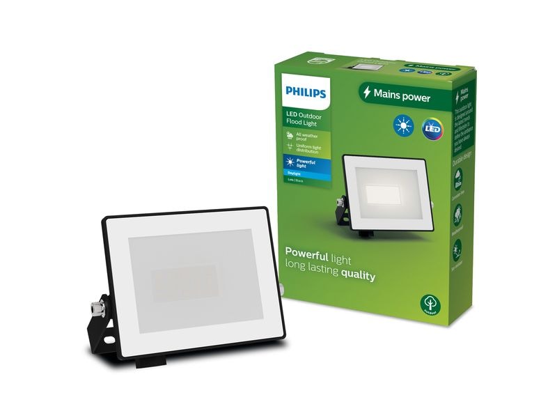 Philips Lois Flutlicht 10W 5000K IP65 10 W Philips 8720169365049 Aussenbeleuchtung Wandbeleuchtung für den Aussenbereich Nicht austauschbare(s) Leuchtmittel LED F