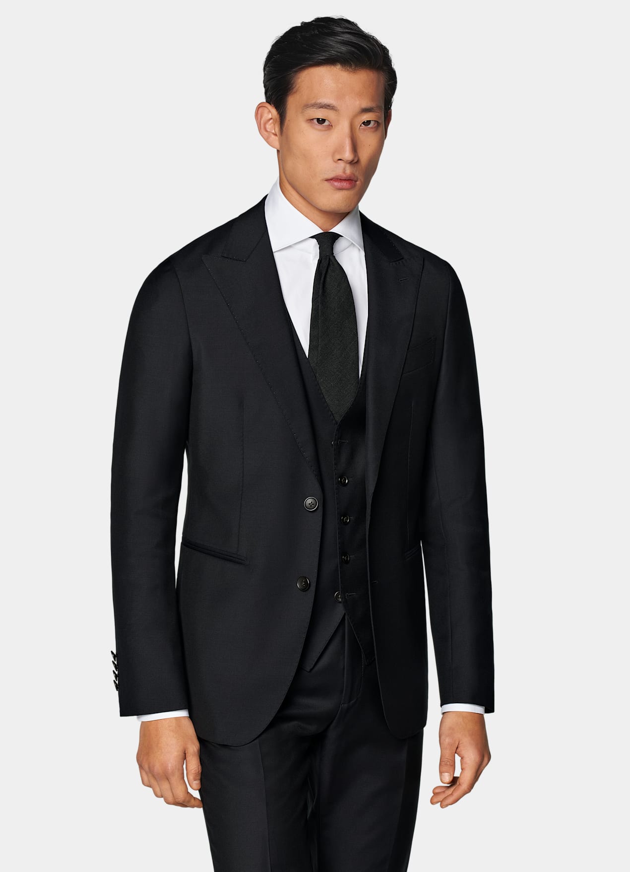 Costume trois pièces Havana coupe Tailored bleu marine
