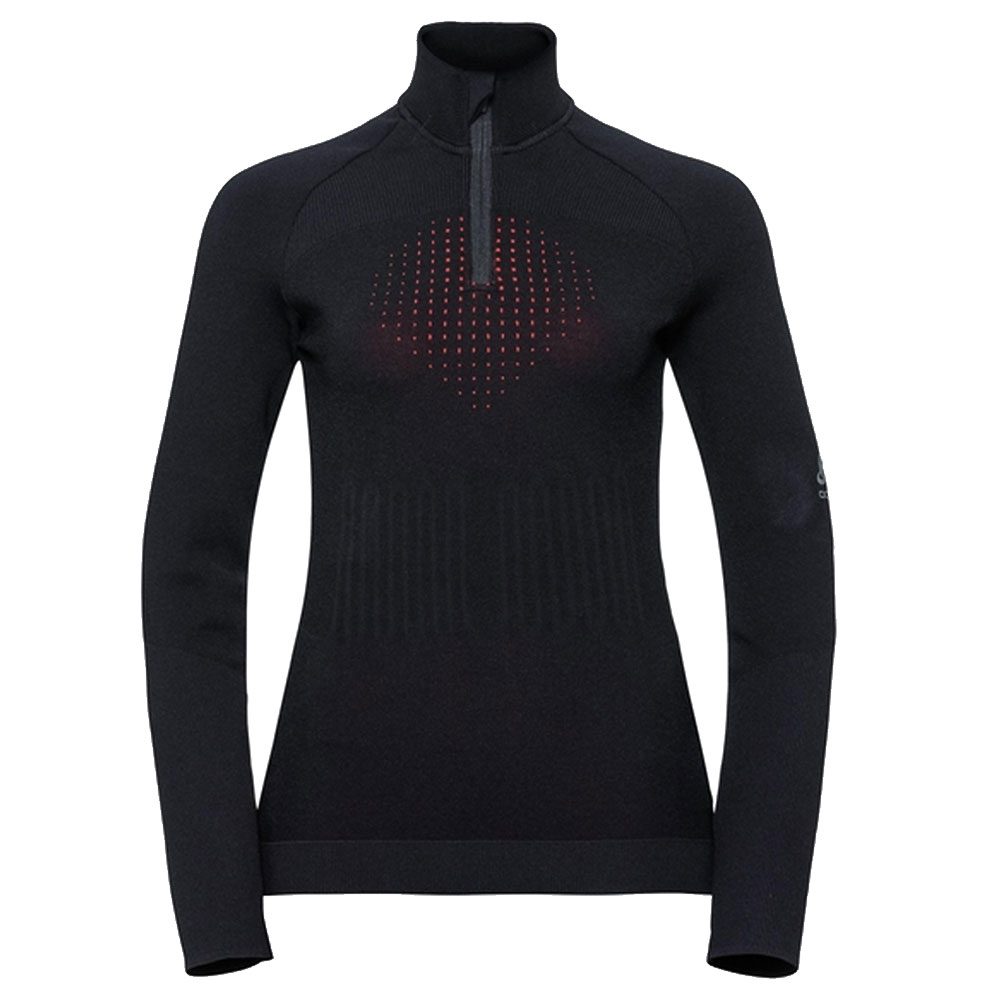 Odlo I-Thermic Midlayer 1/2 Zip Damen schwarz