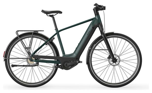 Vélo de Ville Électrique Btwin LD 920 E Cadre Haut Moteur Automatique Owuru 702Wh 700mm Noir