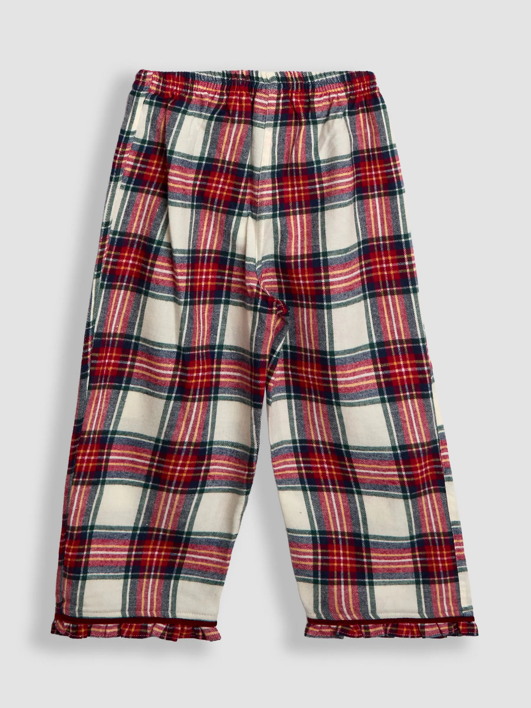 JoJo Maman Bébé Christmas Jersey Pretty Collar Pyjamas