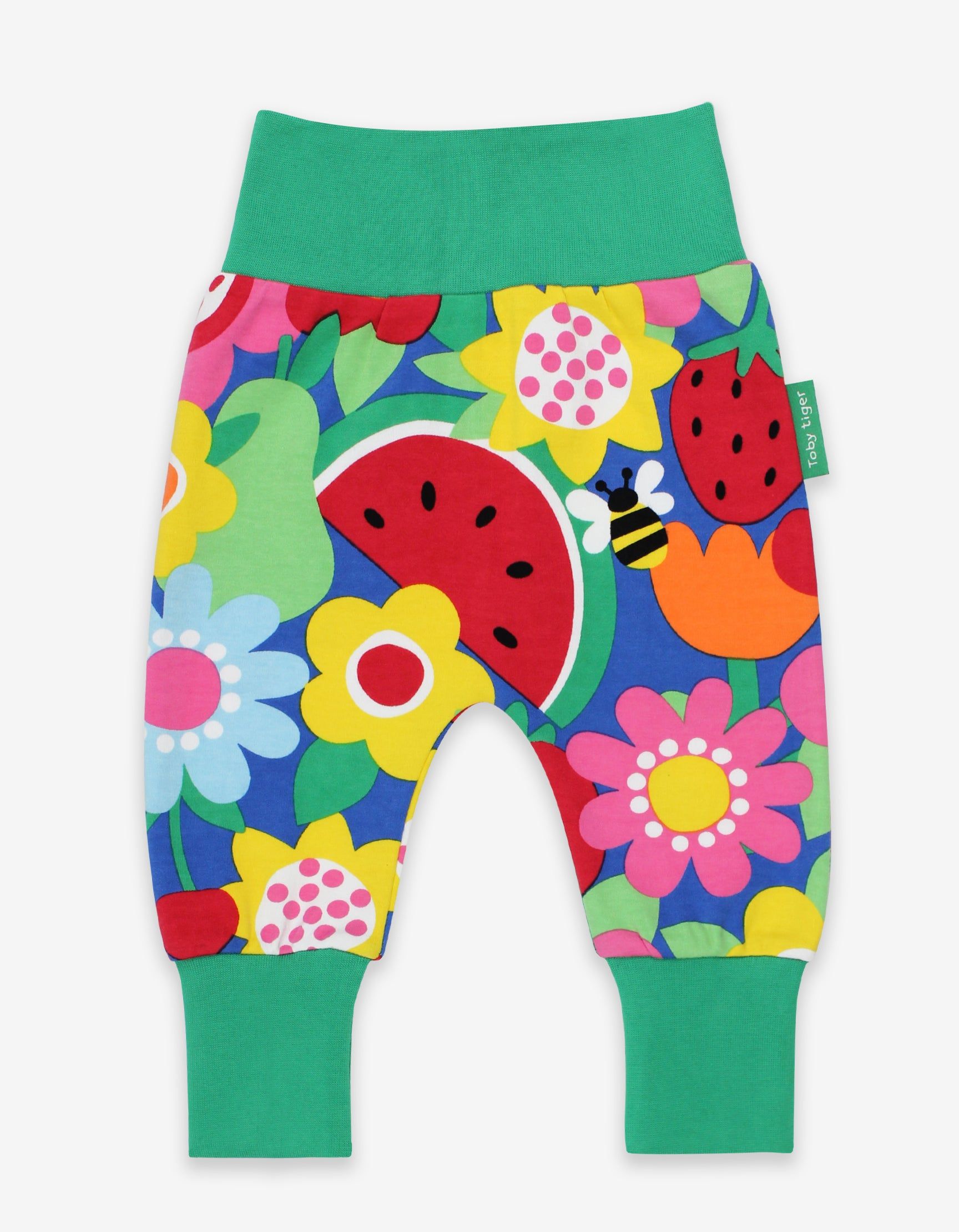 Toby Tiger Babyhose mit Obstblumenprint
