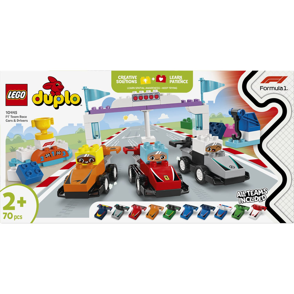 Køb LEGO® DUPLO Town - F1®-teams Med Racerbiler Og Kørere 10445