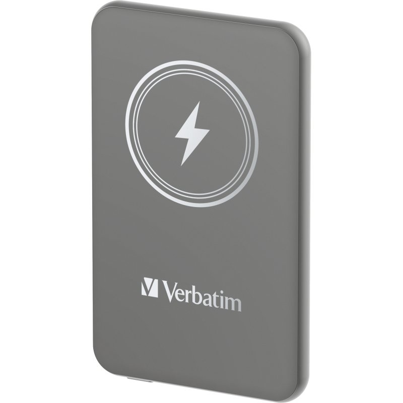 Verbatim Charge 'n' Go Lithium Polymère (LiPo) 5000 mAh Recharge sans fil Gris
