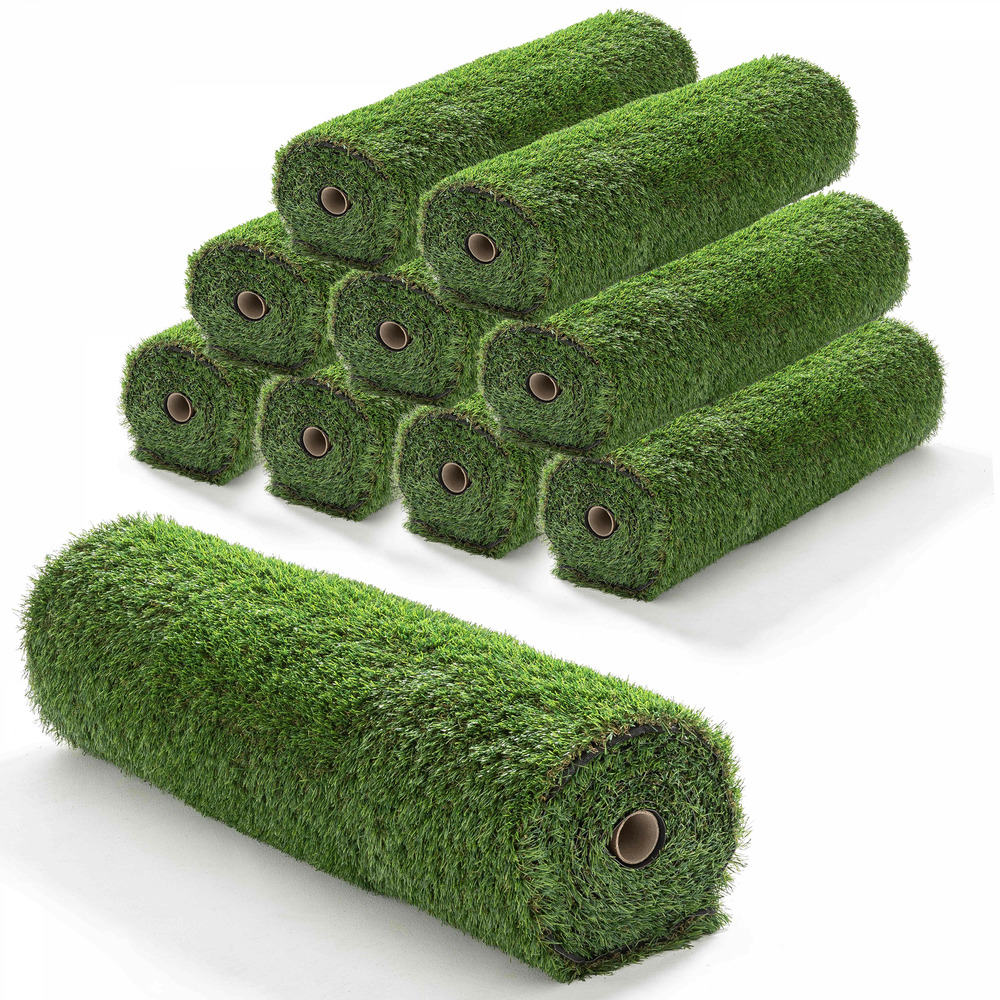 Lot de 10 rouleaux de gazon synthétique 30mm