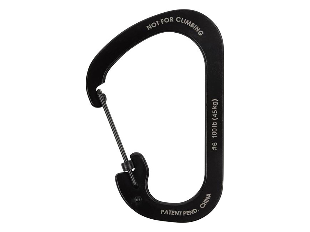 Nite Ize Slidelock #6 karabijnhaak - Black