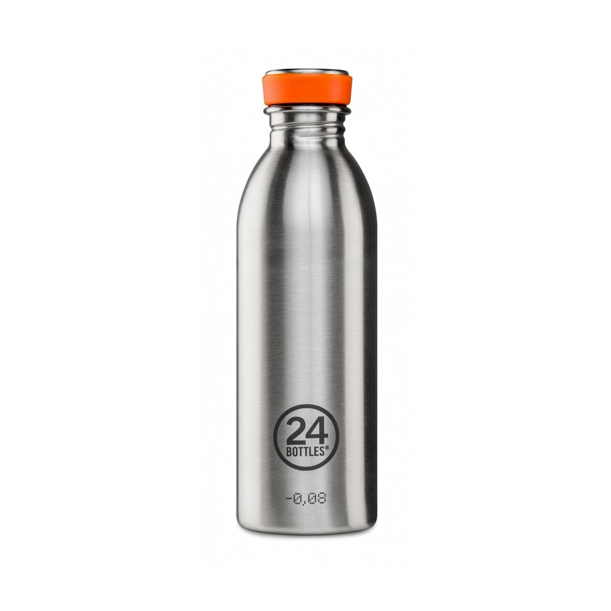 Enkeltvegget drikkeflaske i stål fra 24Bottles, Stainless Steel