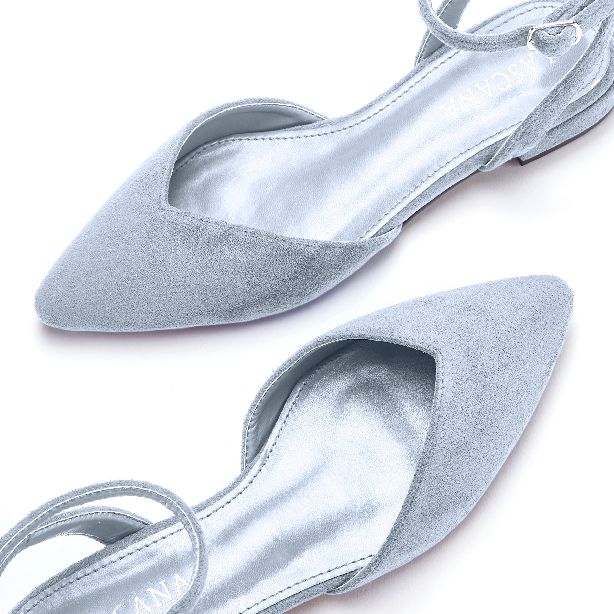 LASCANA Ballerina  Slingballerina, Riemchenballerina, Halbschuh, Slipper, Sandale VEGAN