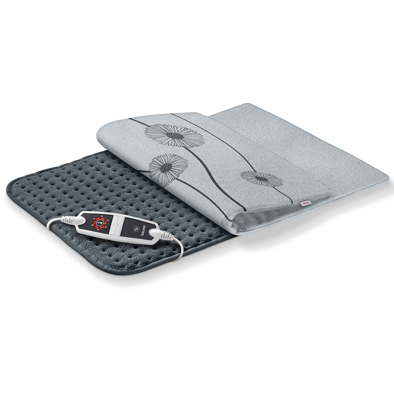 Beurer Coussin chauffant XXL Cosy nouvelle commande LED HK 125 gris - 60x40 cm