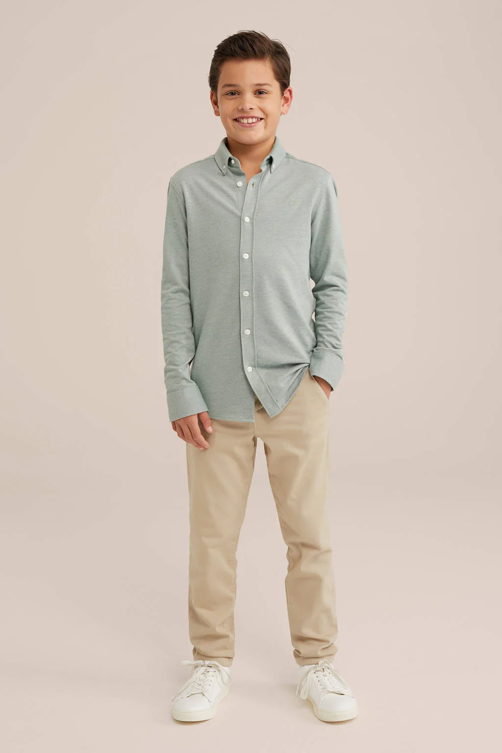 WE Fashion overhemd mintgroen