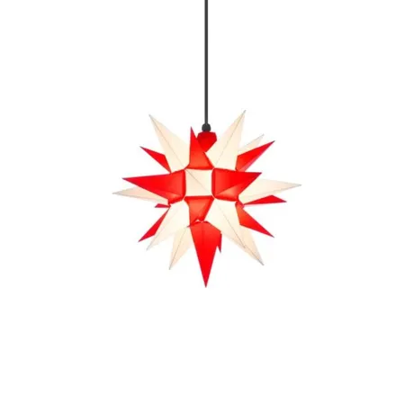 Herrnhuter Außenstern A4 weiß/rot, 40cm, ohne Kabel