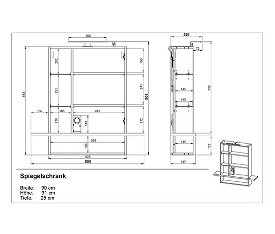 Spiegelschrank »Novolino«