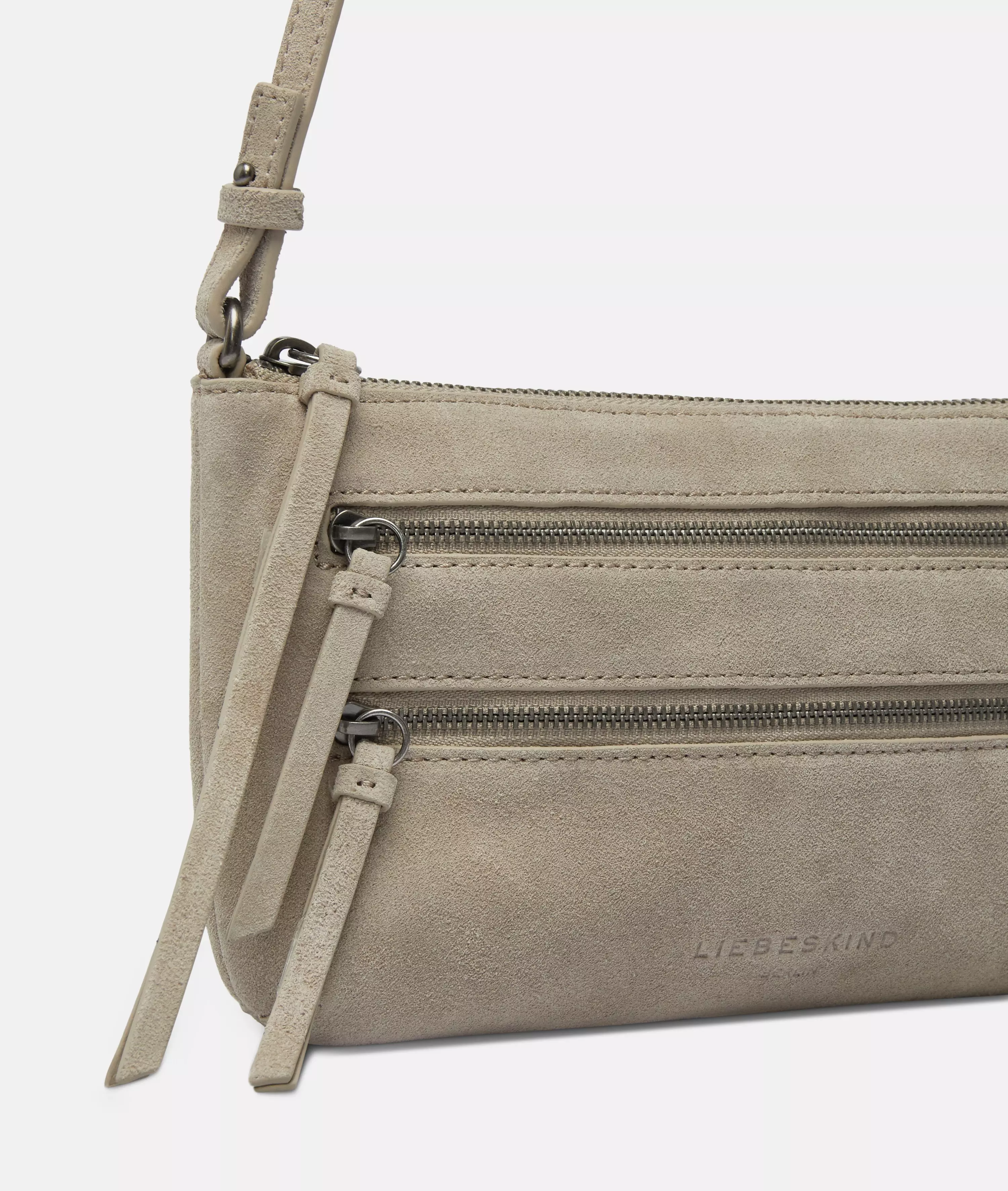 Crossbody Handy shoulder bag made from soft suede