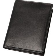 Portefeuille, format portrait, en cuir, marron