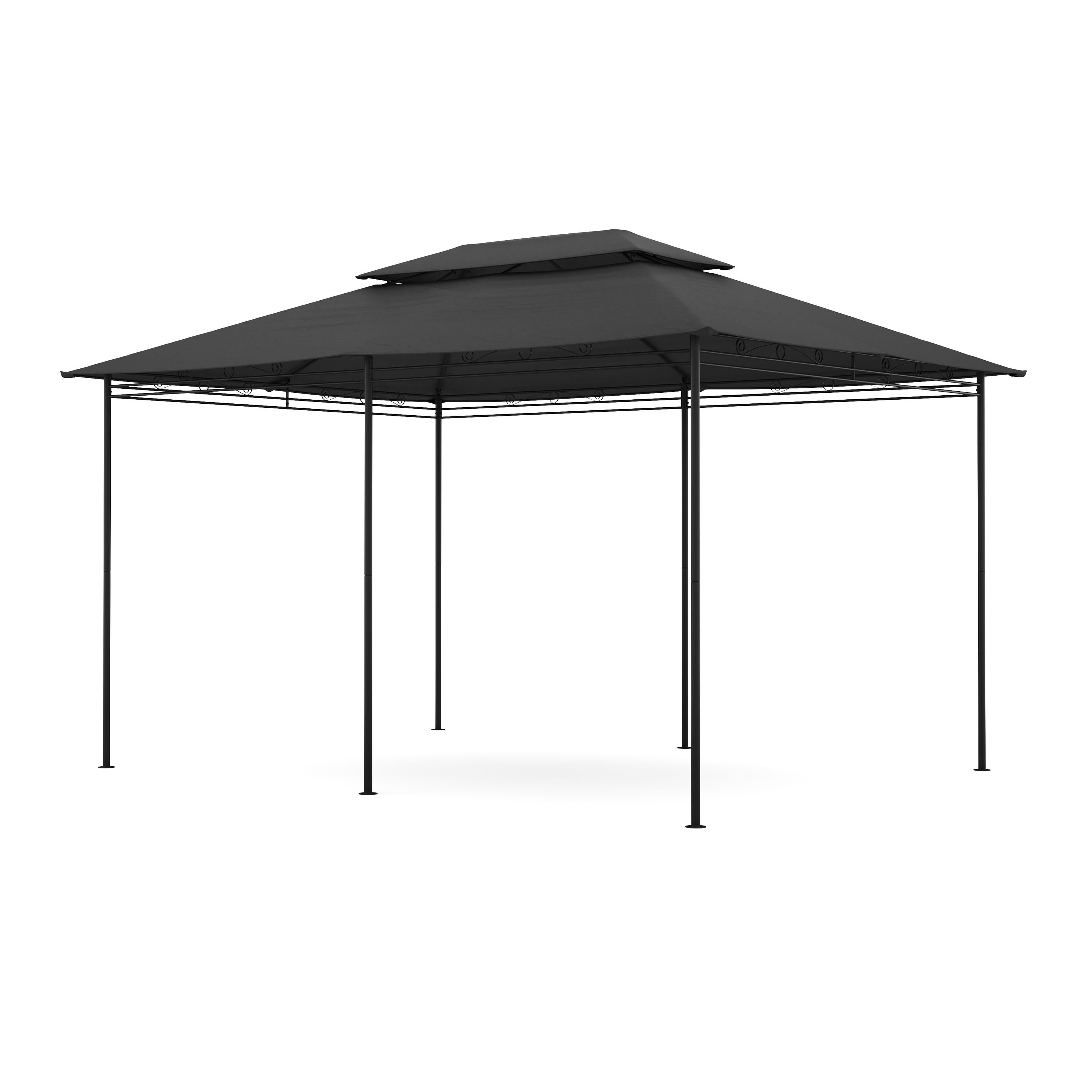 Gartenpavillon AMALIE 4 x 3 m anthrazit