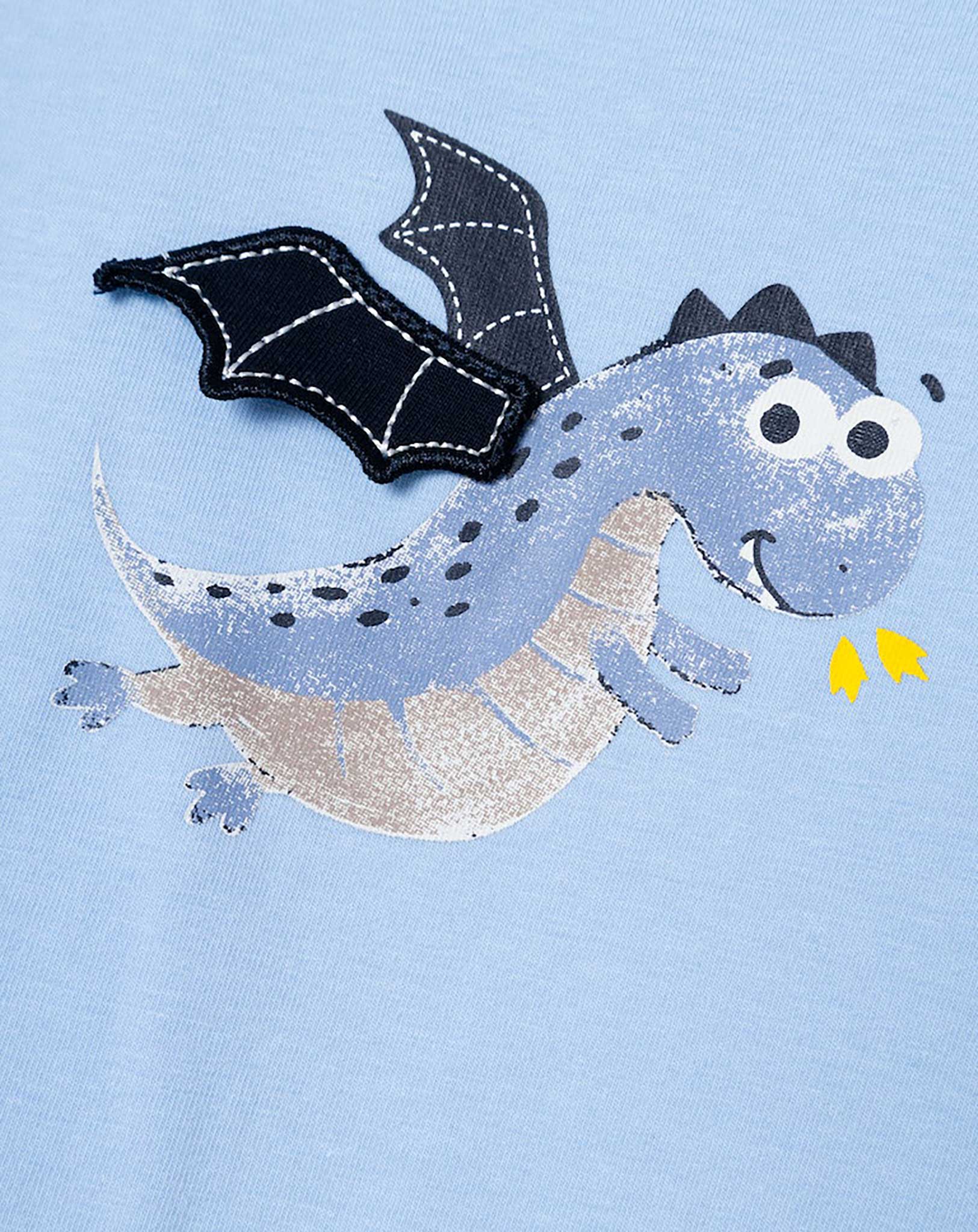 Langarmshirt NBMDOLYN DRAGON in chambray blue