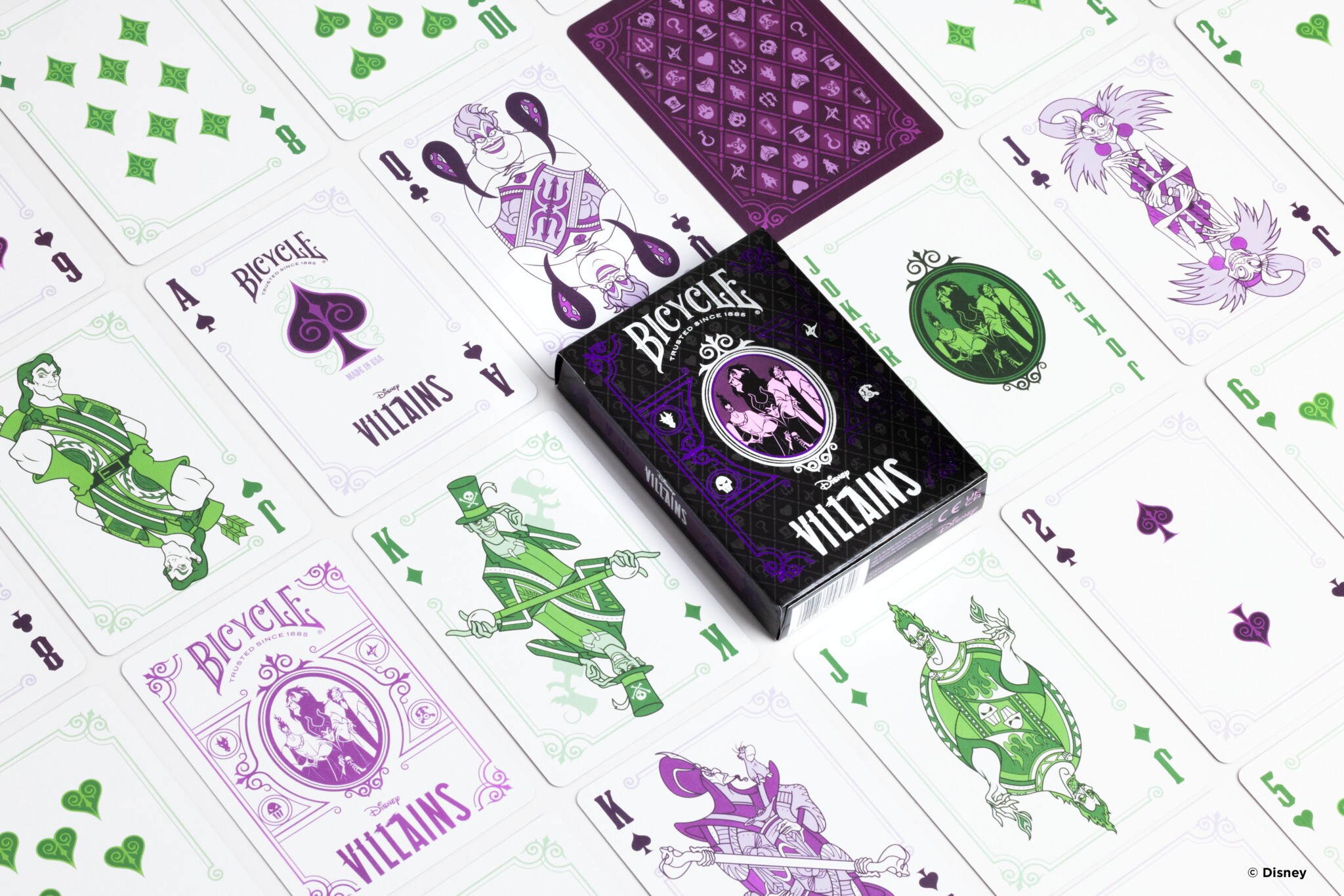 Bicycle® Kartendeck - Disney Villains (lila) Kartenspiel Spielkarten Pokerkarten