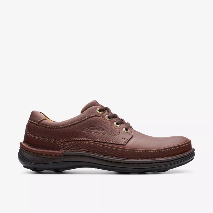 Clarks NATURE THREE mahogany leather