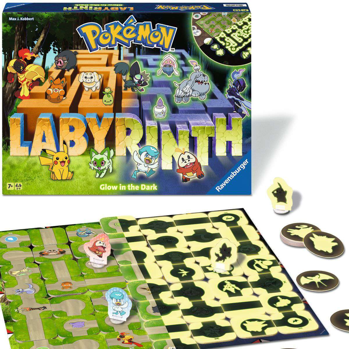 Ravensburger Spiel Pokémon Labyrinth Glow in the Dark