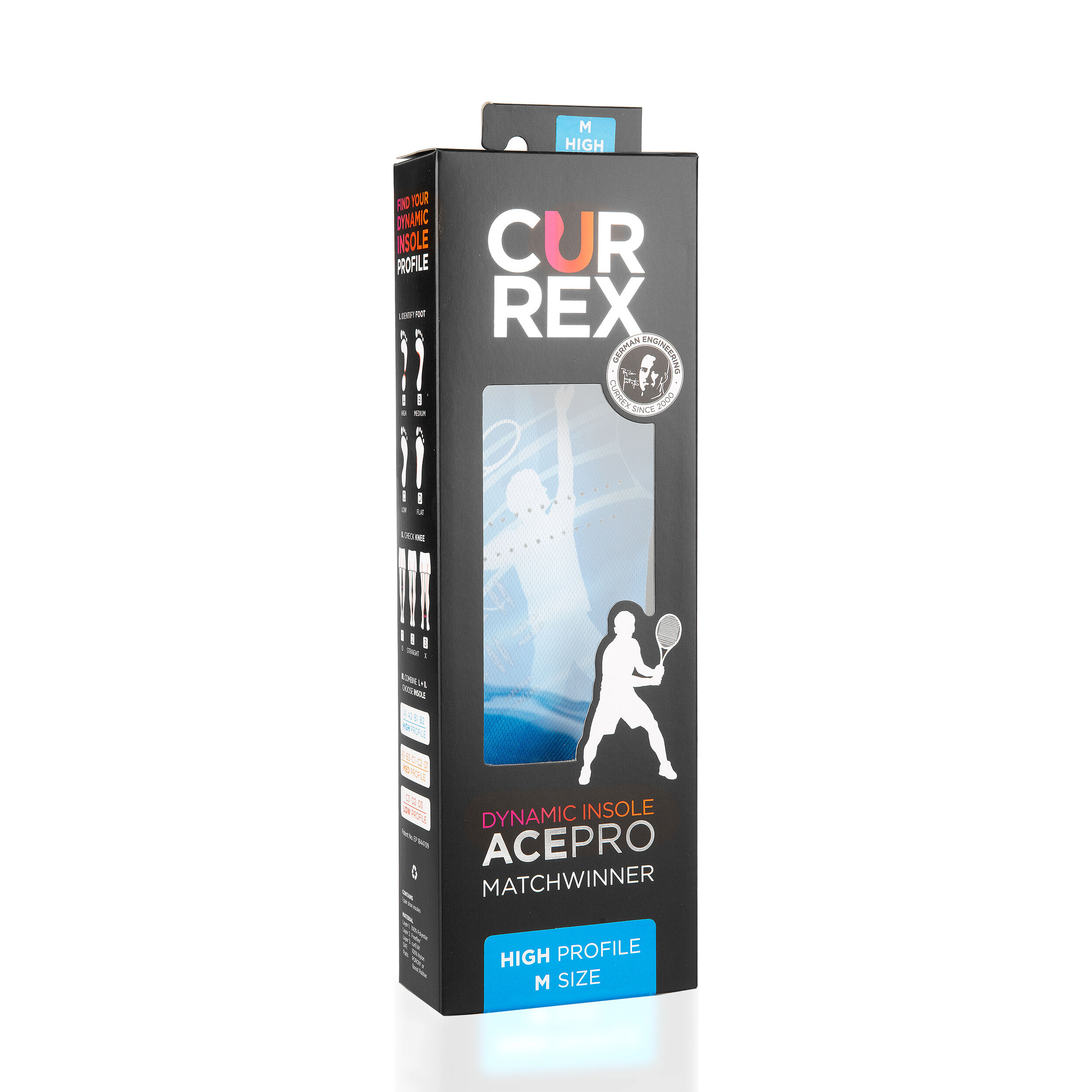 CURREX AcePro High Semelle Intérieure - Bleu Clair , Noir