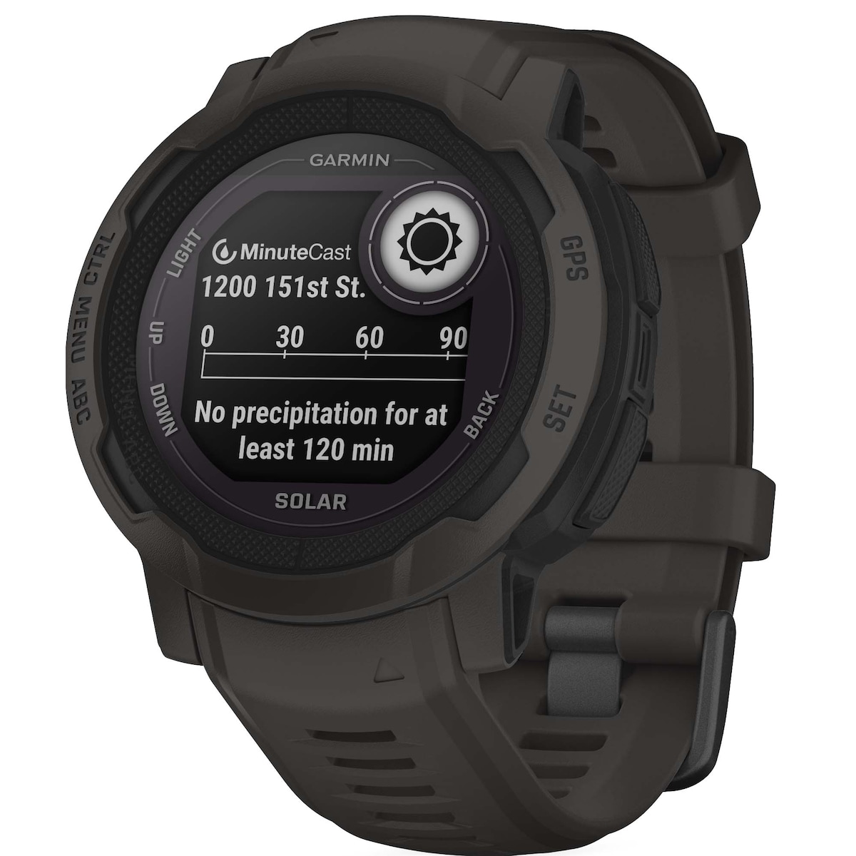 Garmin Instinct 2 Solar utendørsklokke (grafitt)