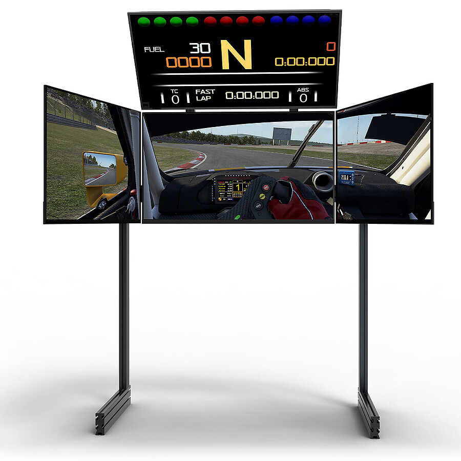 Next Level Racing Quad Monitor Stand - Gris Carbone