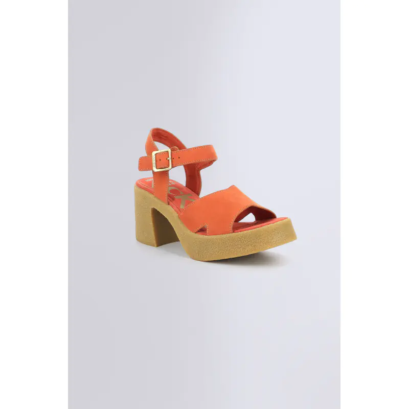 Kick constance Orange brique SANDALES Cuir Femme